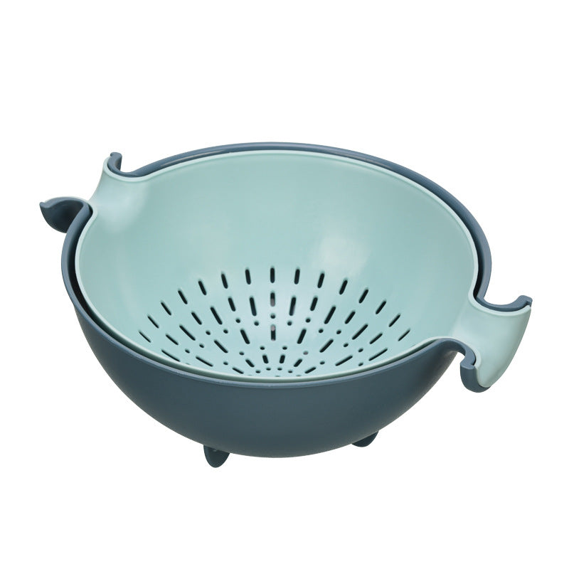 This is a Double-layer rotating drain basket