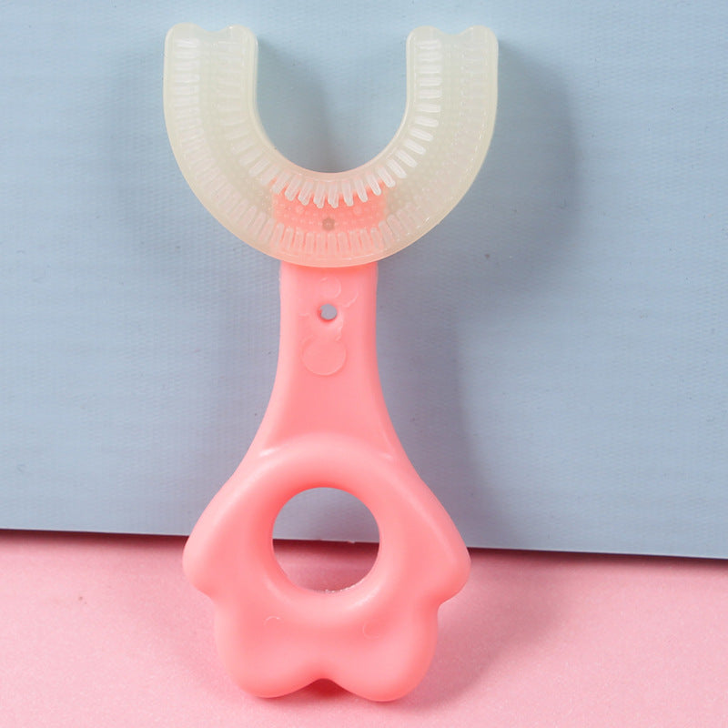 This is a u-shaped Baby Toothbrush