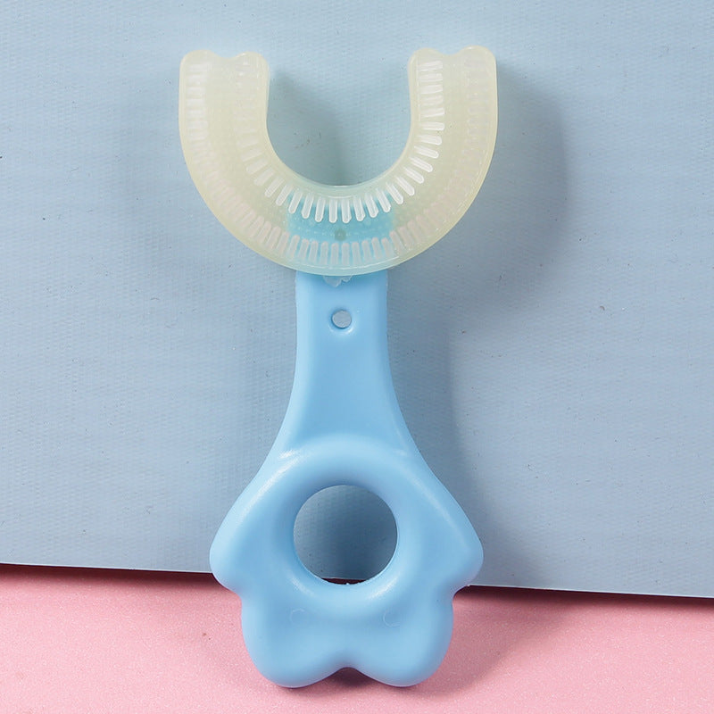 This is a u-shaped Baby Toothbrush