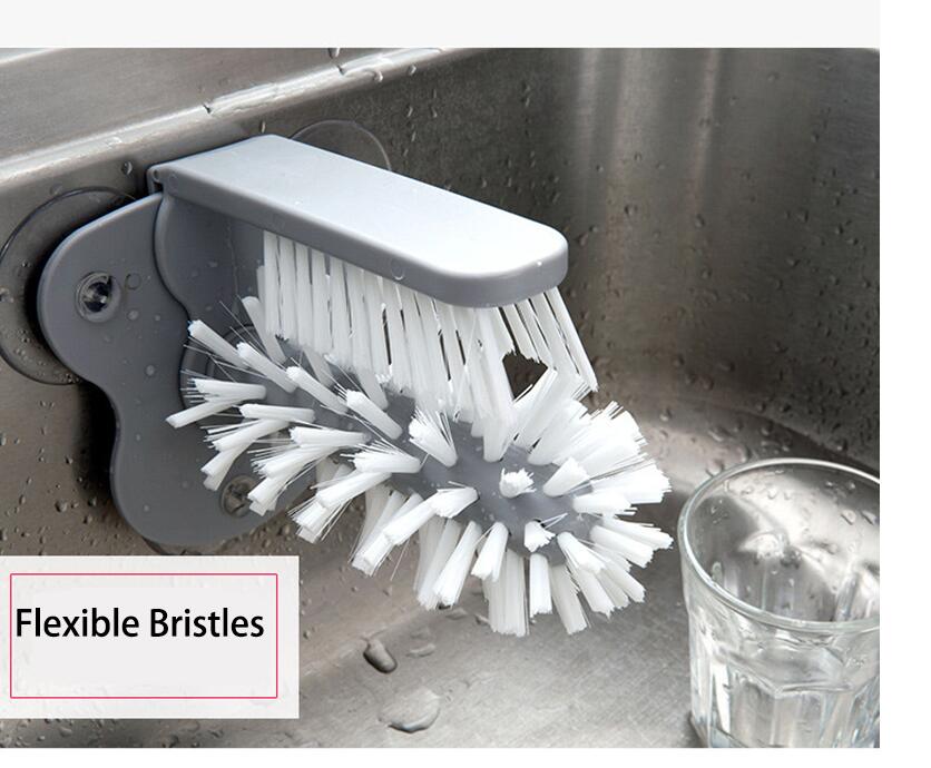 This is a creative suction wall lazy cup brush