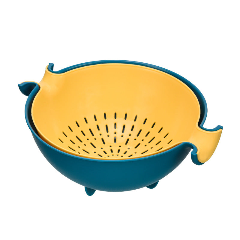 This is a Double-layer rotating drain basket