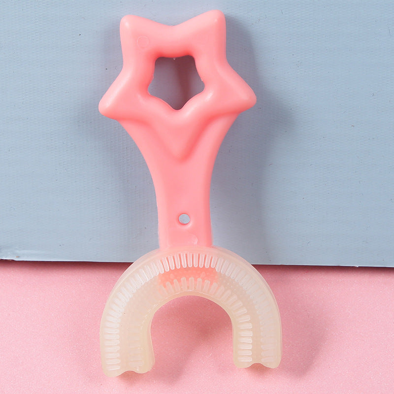 This is a u-shaped Baby Toothbrush