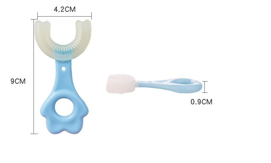 This is a u-shaped Baby Toothbrush